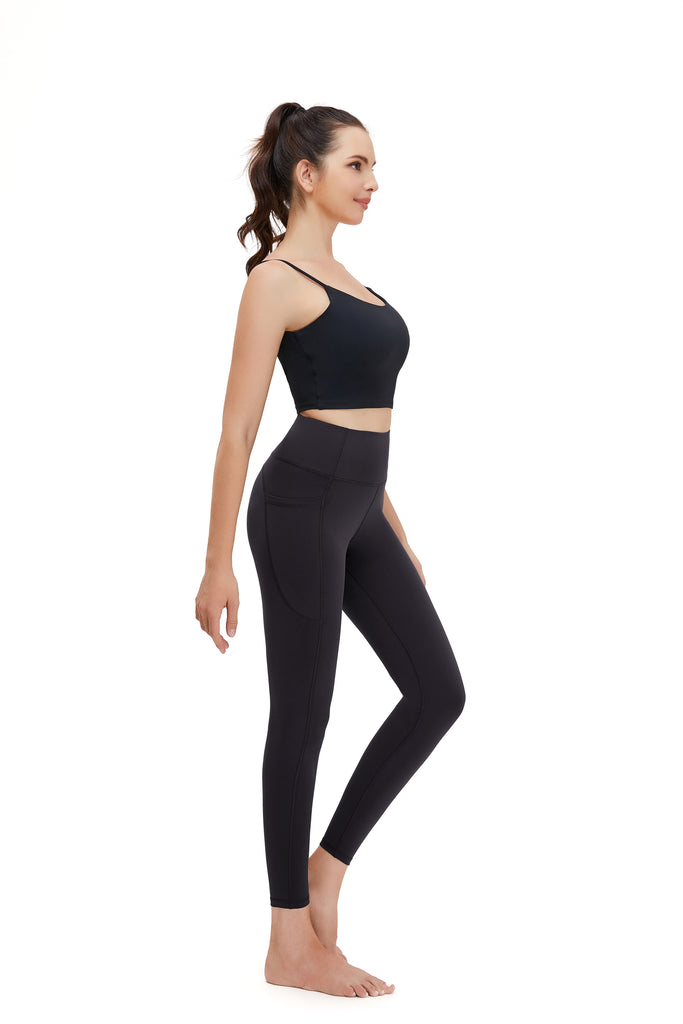 Zylioo Workout Pants Tall Size with Pockets,Mid Waist Yoga Pants